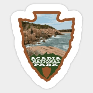 Acadia National Park arrowhead Sticker